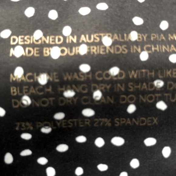 Slinkii Limited Edition 'Palmetto' High Rise Active Leggings Black White L - Picture 11 of 12